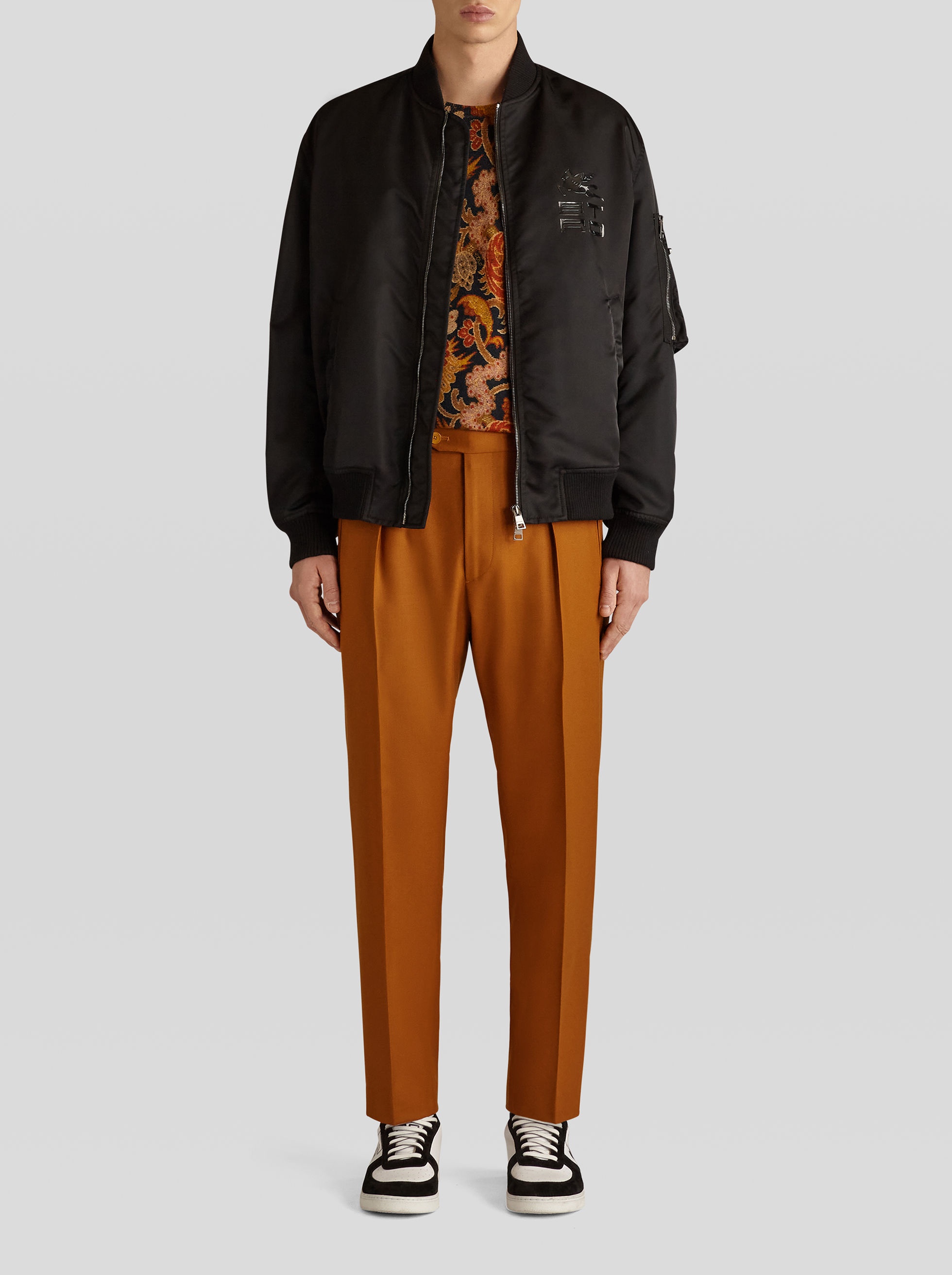 WOOL TROUSERS WITH ONE TUCK - 3