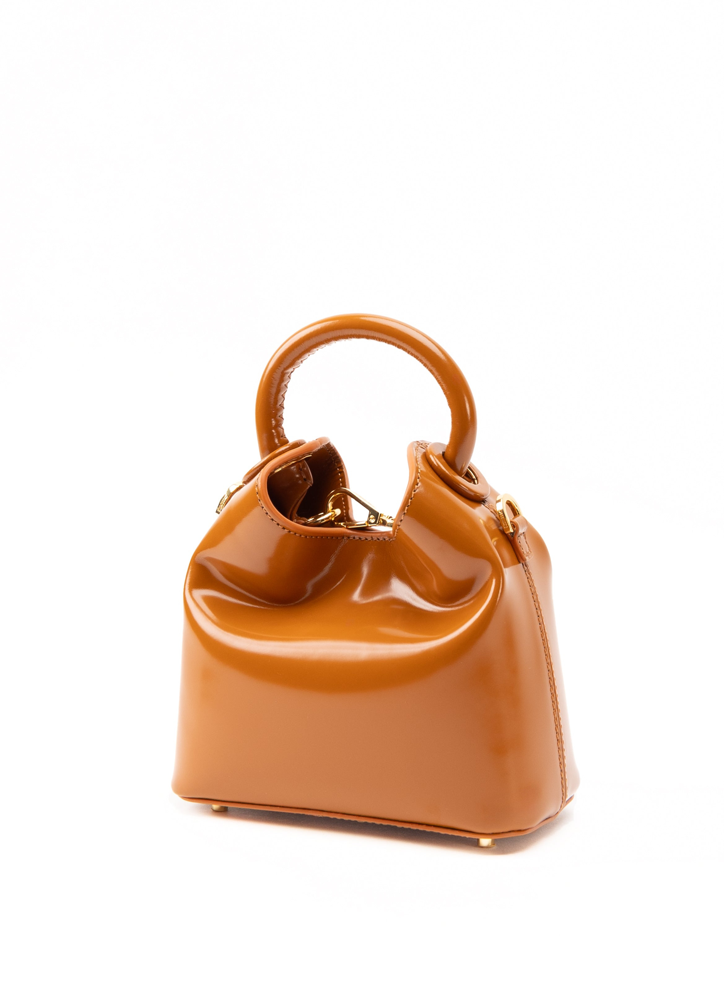 Madeleine Patent Leather Caramel - 2