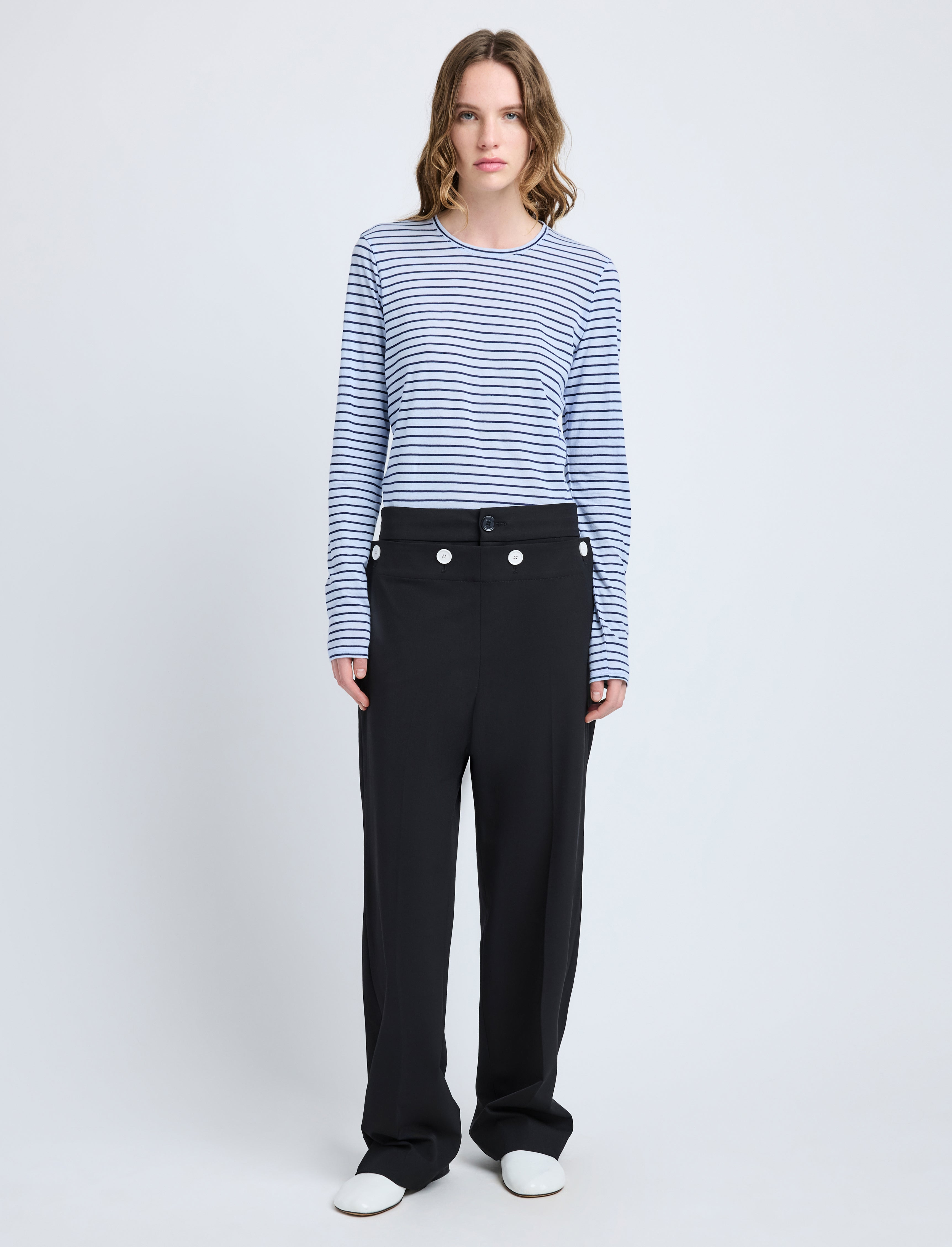 Mia T-Shirt in Cotton Stripe Jersey - 3
