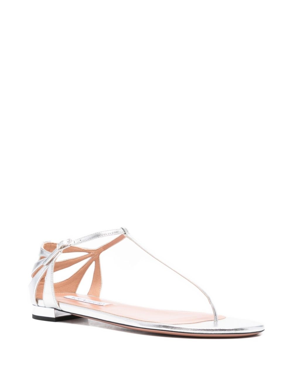 Frida leather T-bar flat sandals - 2