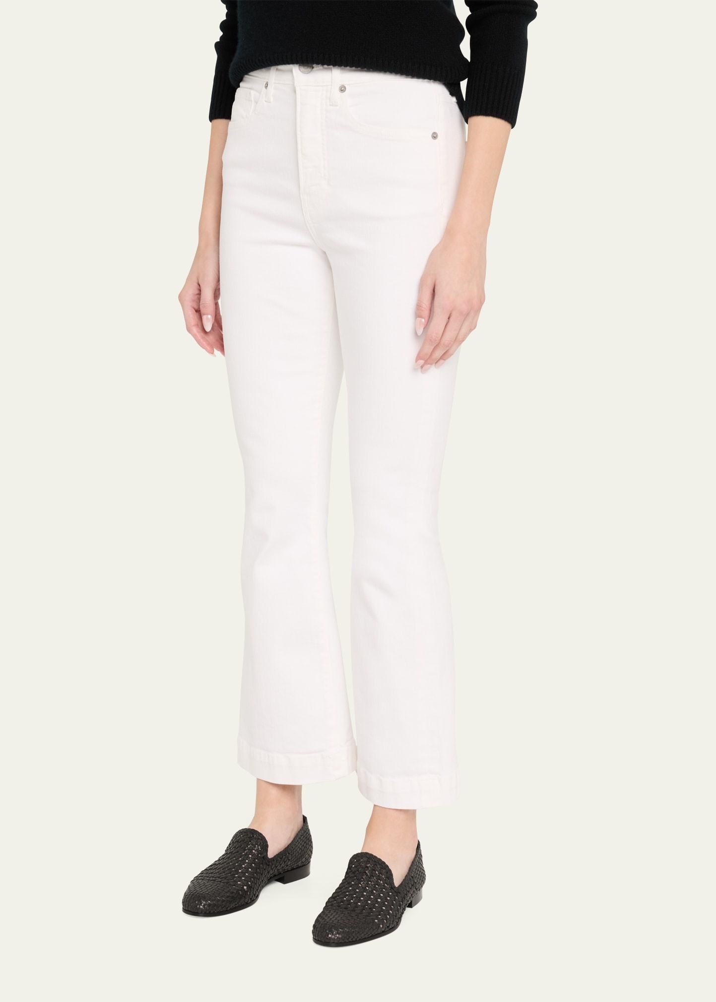 Carson High-Rise Ankle Flare Jeans - 4
