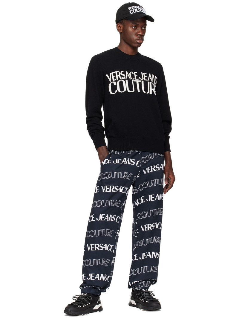VERSACE JEANS COUTURE 로고 intarsia 스웨터 outlook