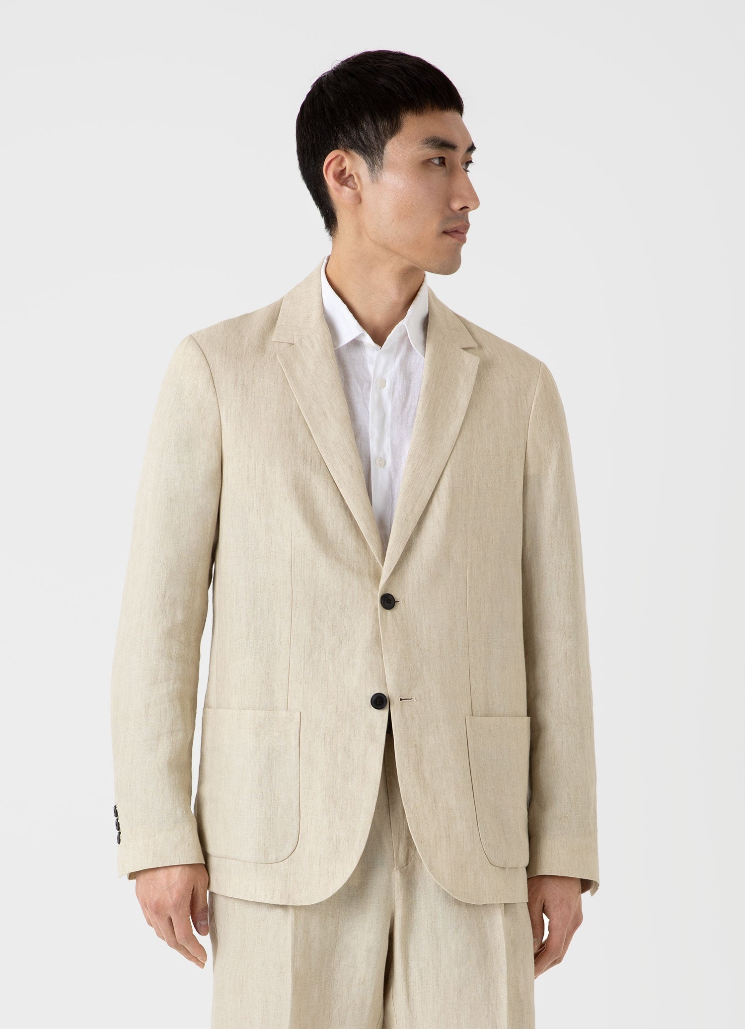 Linen Unstructured Blazer - 2