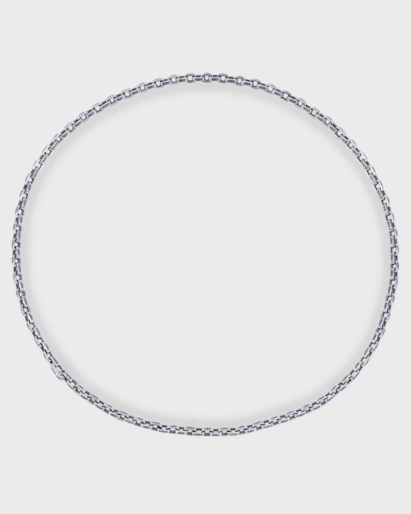 GOOD ART HLYWD GOOD ART HLYWD PEQUEÑO A MANO NECKLACE AT 24&QUOT; - STERLING SILVER outlook