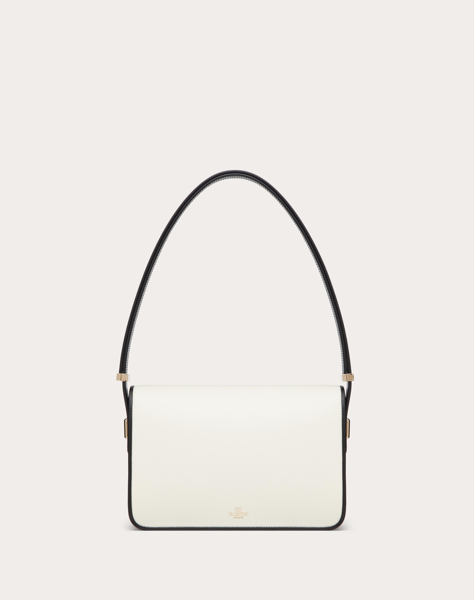 VALENTINO GARAVANI SHOULDER LETTER BAG IN TWO-TONE SMOOTH CALFSKIN - 4