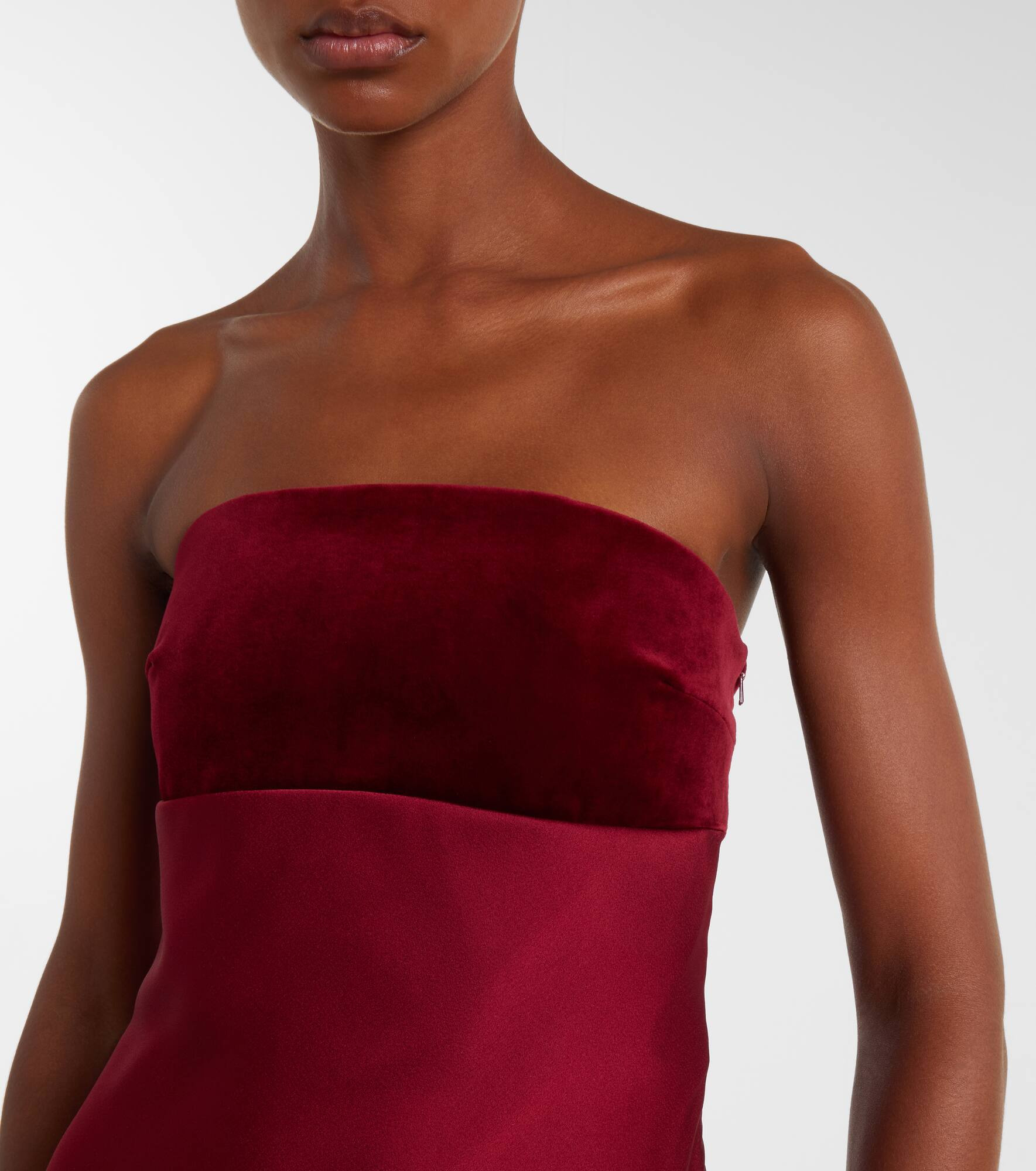 Baia cotton satin maxi dress - 4