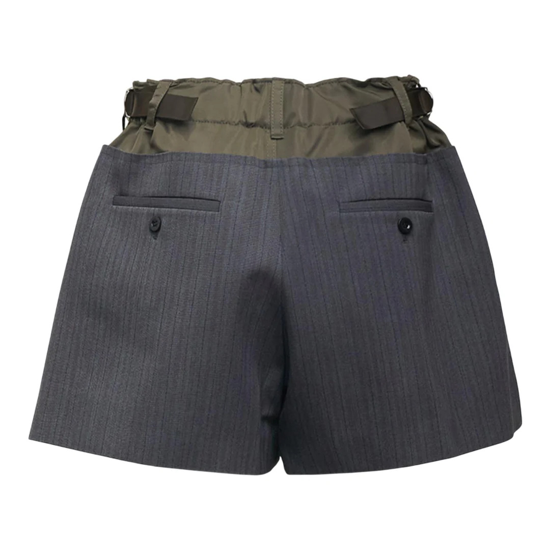 Stripe Doeskin Shorts - 2