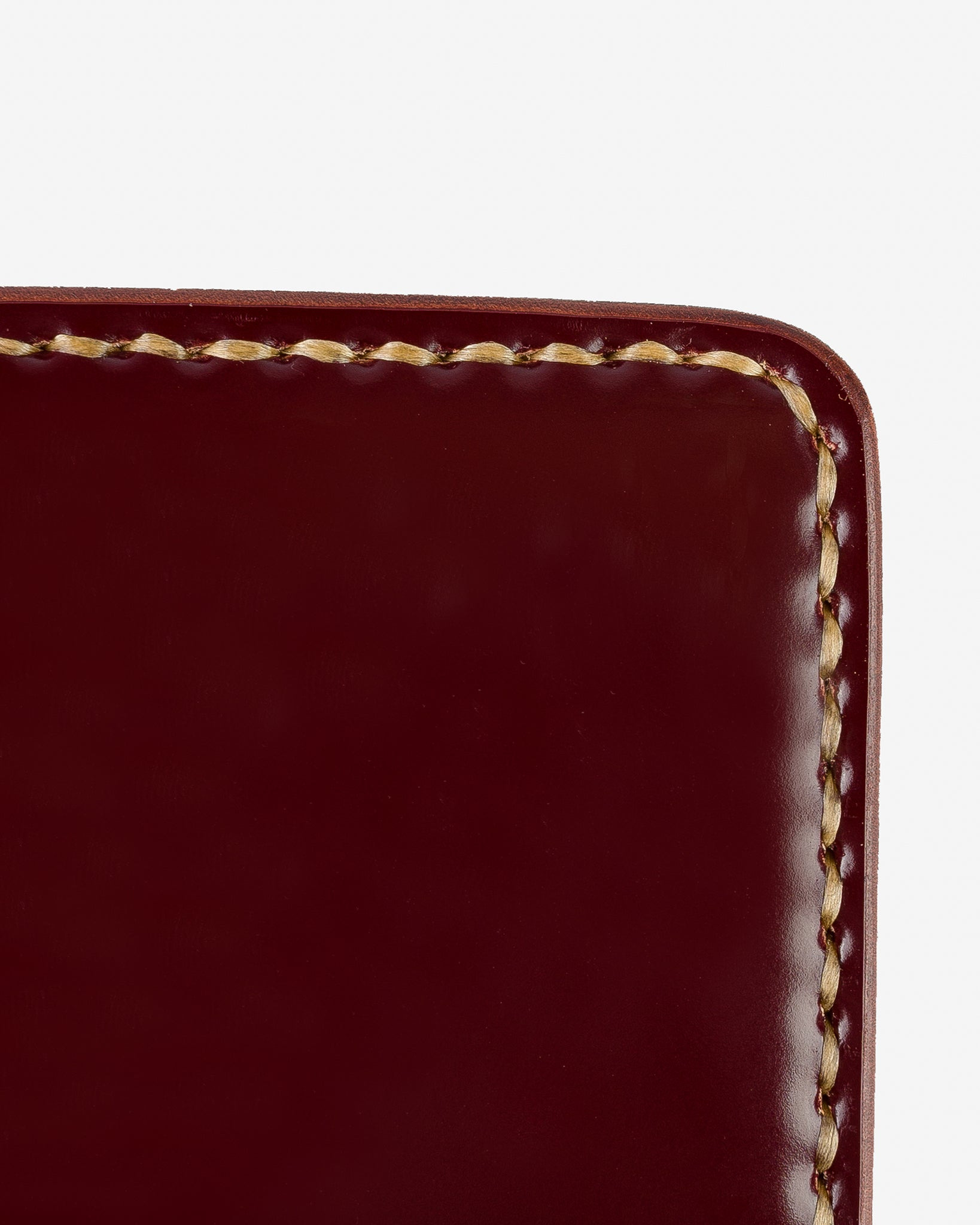 IHG-01-OXB Small Shell Cordovan Wallet - Oxblood - 6