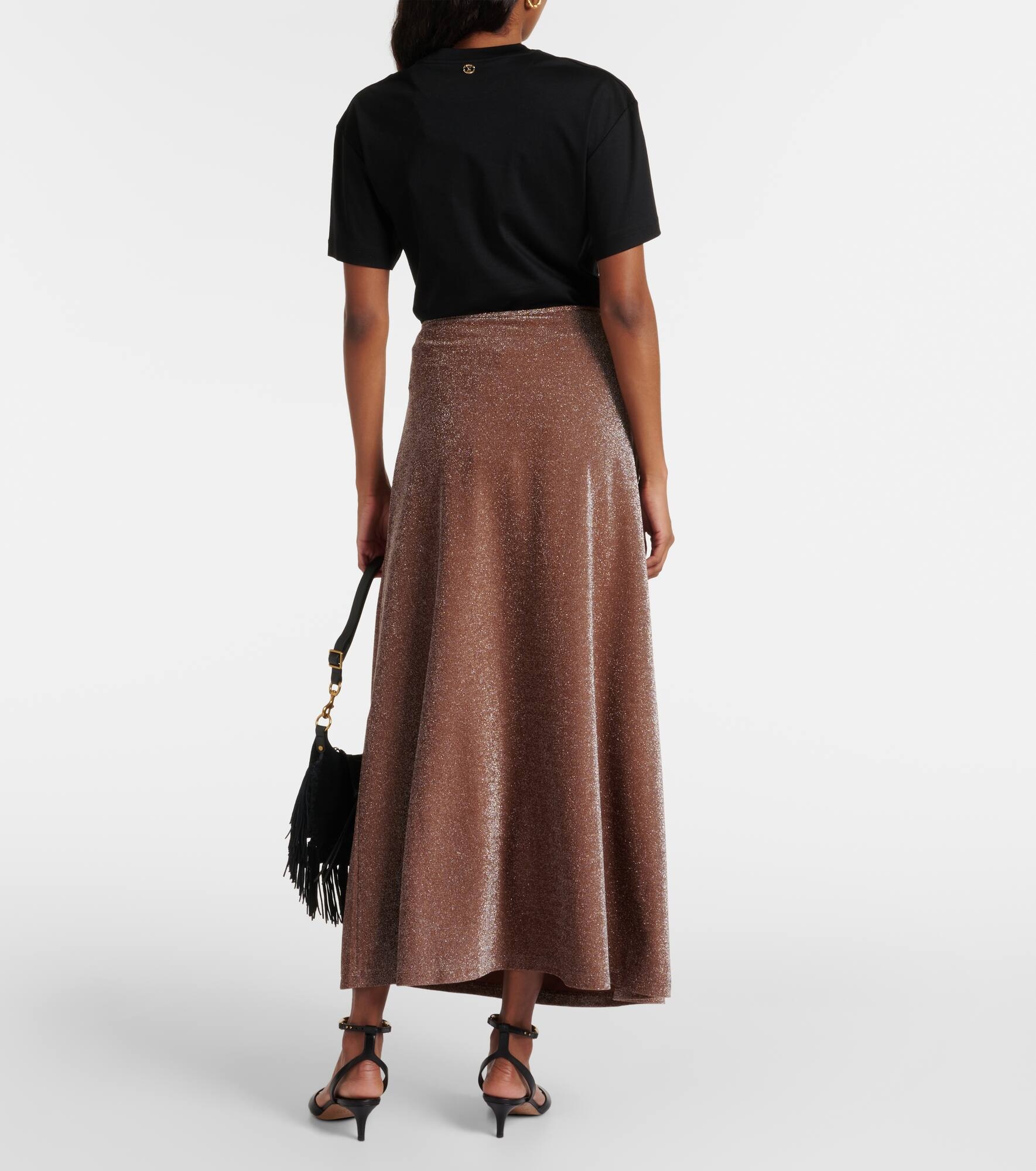 Ring-detail embellished maxi skirt - 3