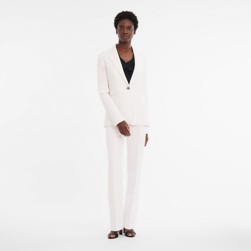 Longchamp Fall-Winter 2023 Collection Jacket Ecru - OTHER outlook