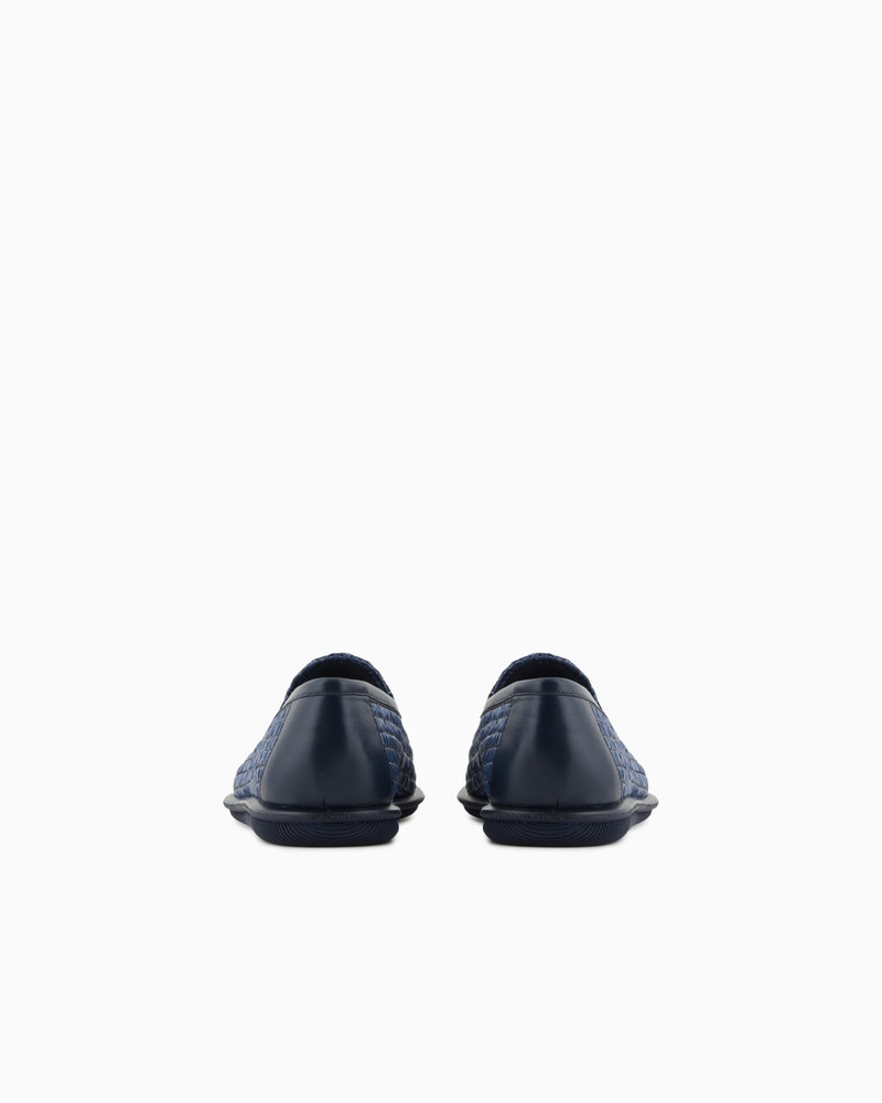 GIORGIO ARMANI BRAIDED RAFFIA LOAFERS WITH TASSELS outlook