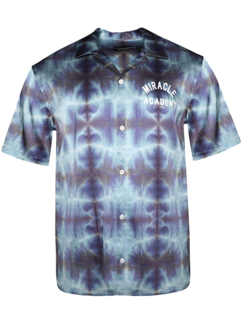 tie-dye satin shirt 1