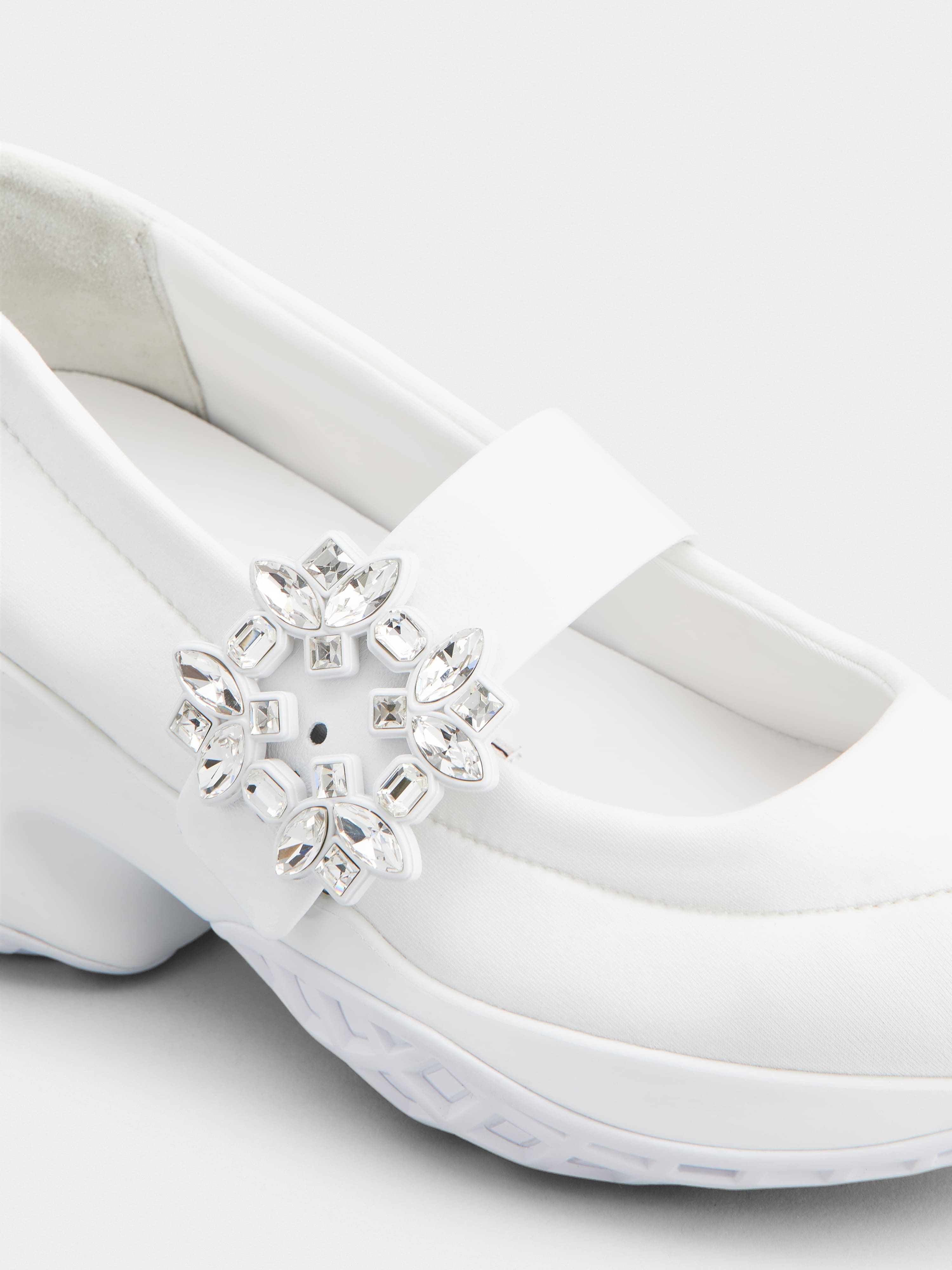 Viv' Run Strass Buckle Ballerinas in Technical Fabric - 3