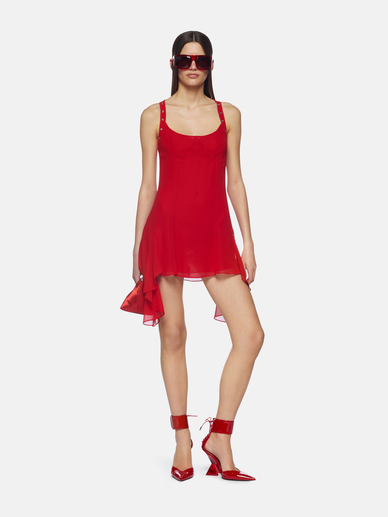 THE ATTICO RED MINI DRESS outlook