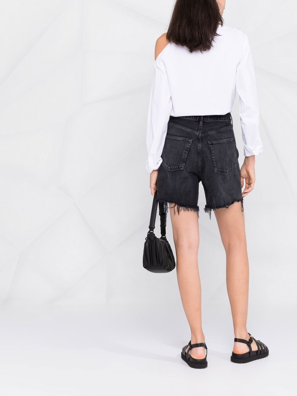 Stella high-rise denim shorts - 4