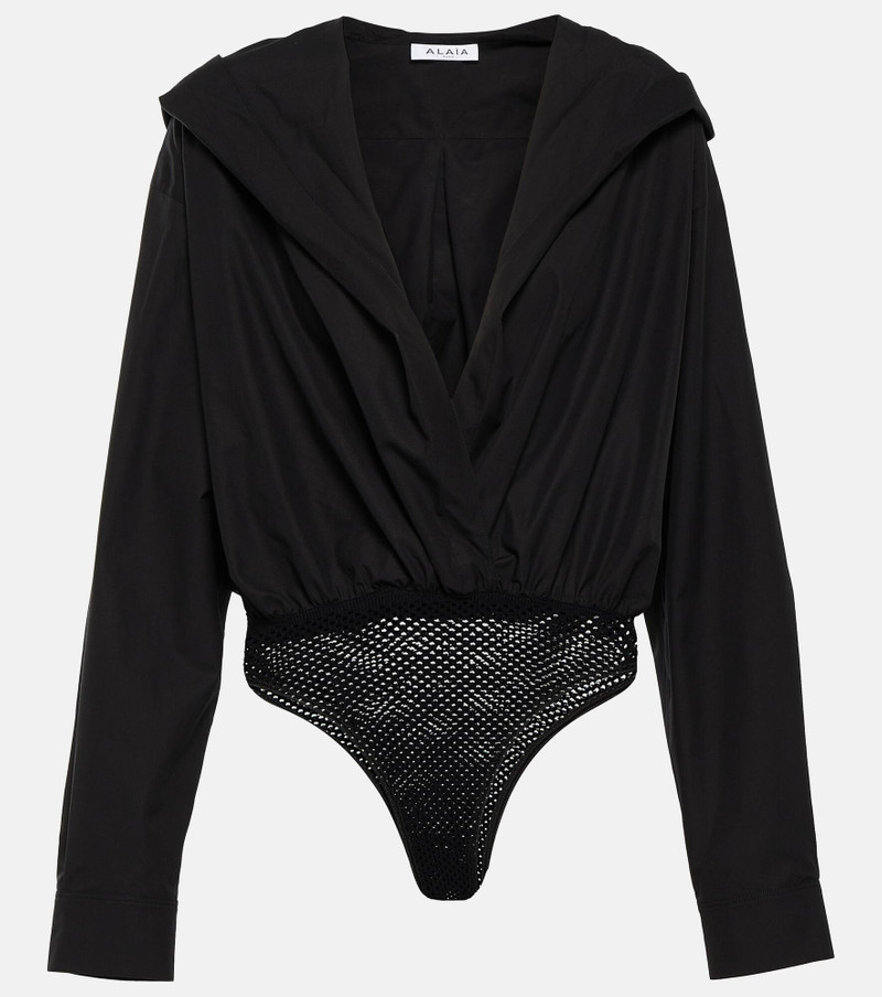 Hooded cotton bodysuit - 1