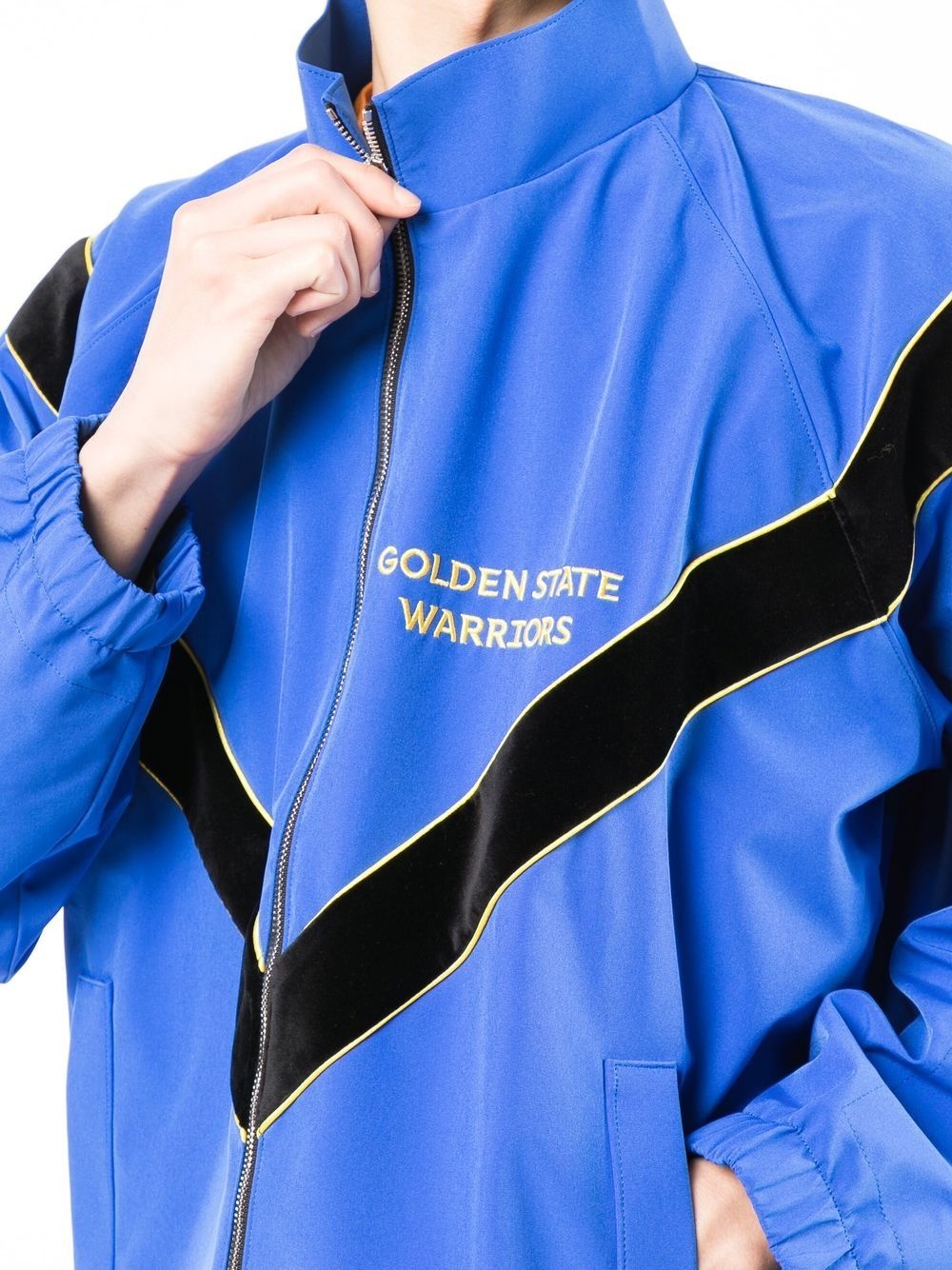 Warriors contrast stripe track jacket - 5