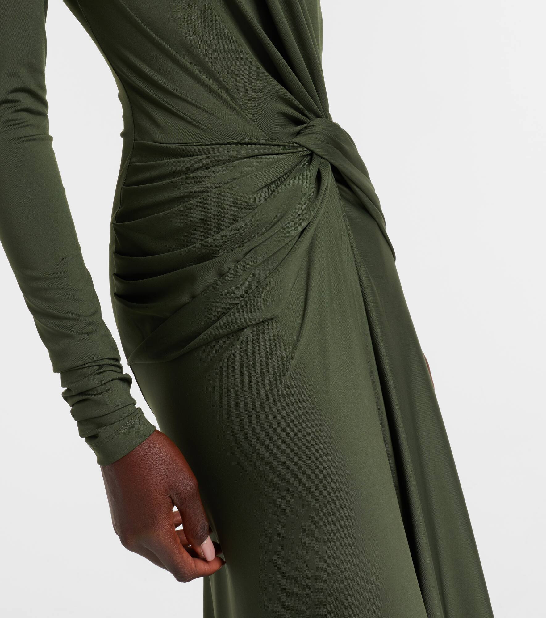 Gathered jersey gown - 5
