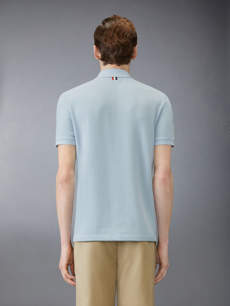 Thom Browne Classic Pique 4-Bar Short Sleeve Polo outlook
