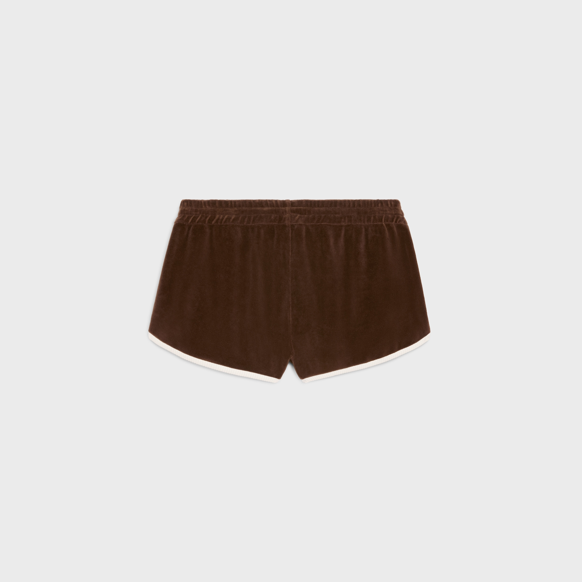 celine mini shorts in velvet jersey - 2