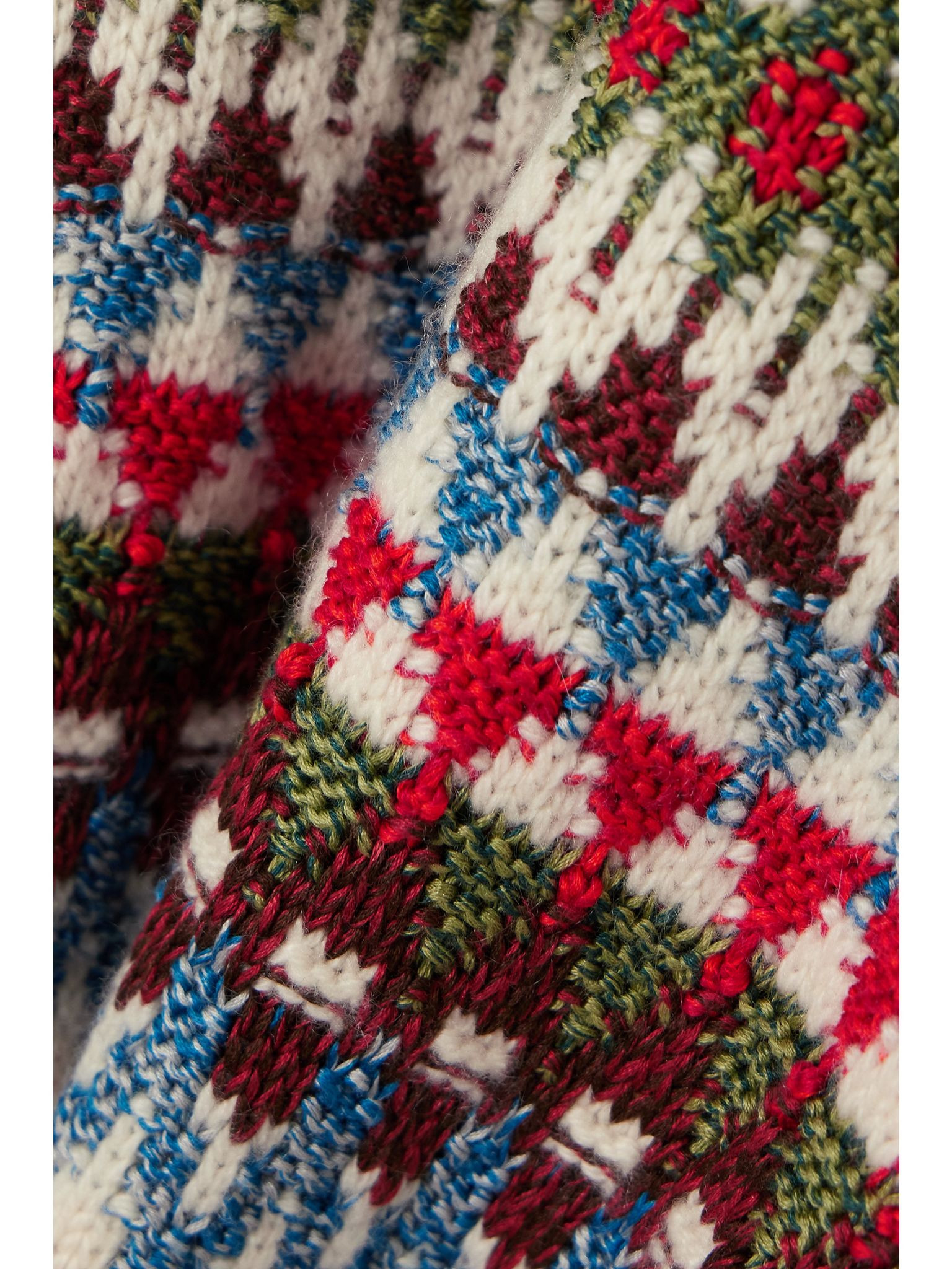 Trujillo Fair Isle silk, cashmere and cotton-blend sweater Multi - 4