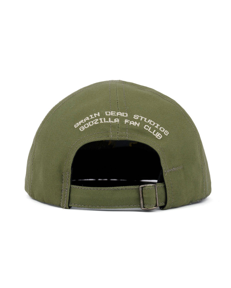 BRAIN DEAD Brain Dead x Godzilla 6 Panel Engineer Hat - Olive outlook