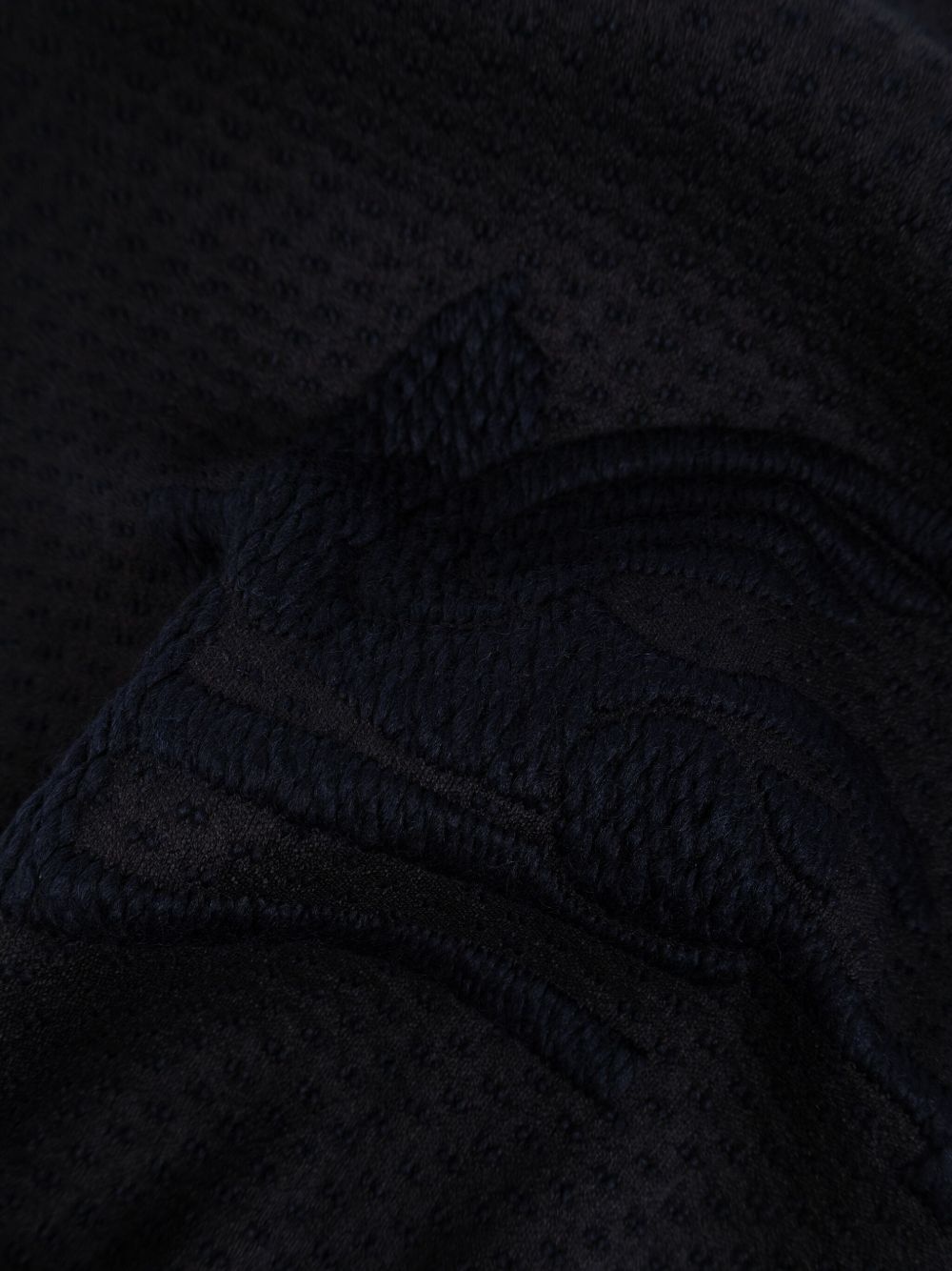 logo-embroidered scarf - 2
