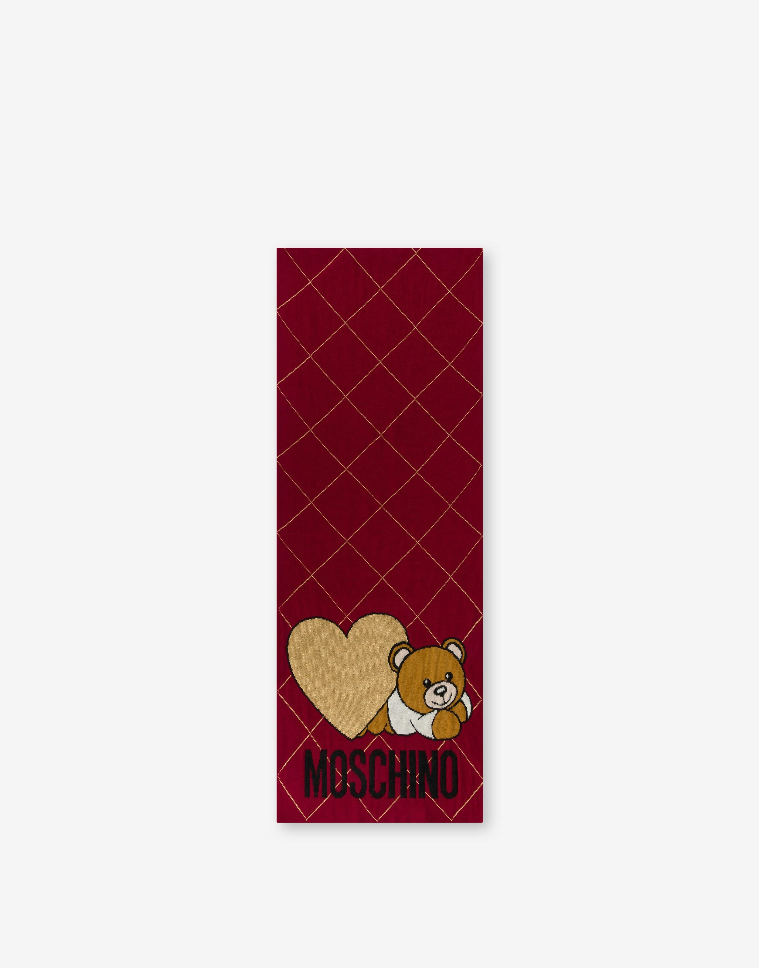 LOVELY TEDDY BEAR CHECK SCARF - 1