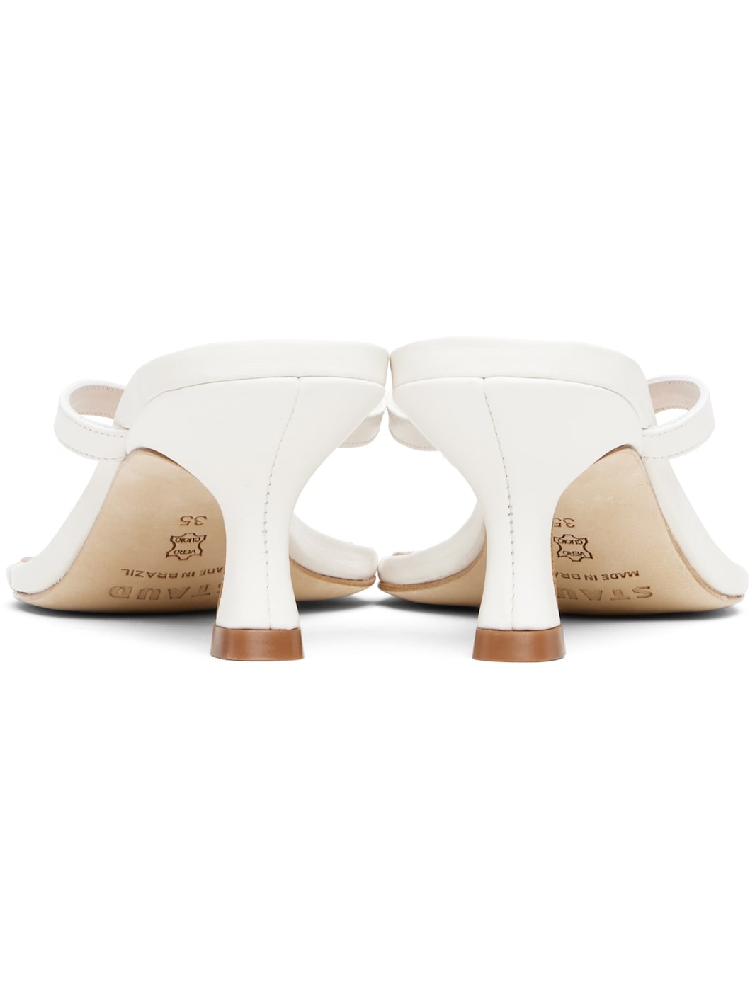 White Freja Kitten Heeled Sandals - 2