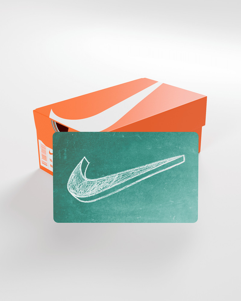 Nike Gift Card Mailed in a Mini Nike Shoebox 3