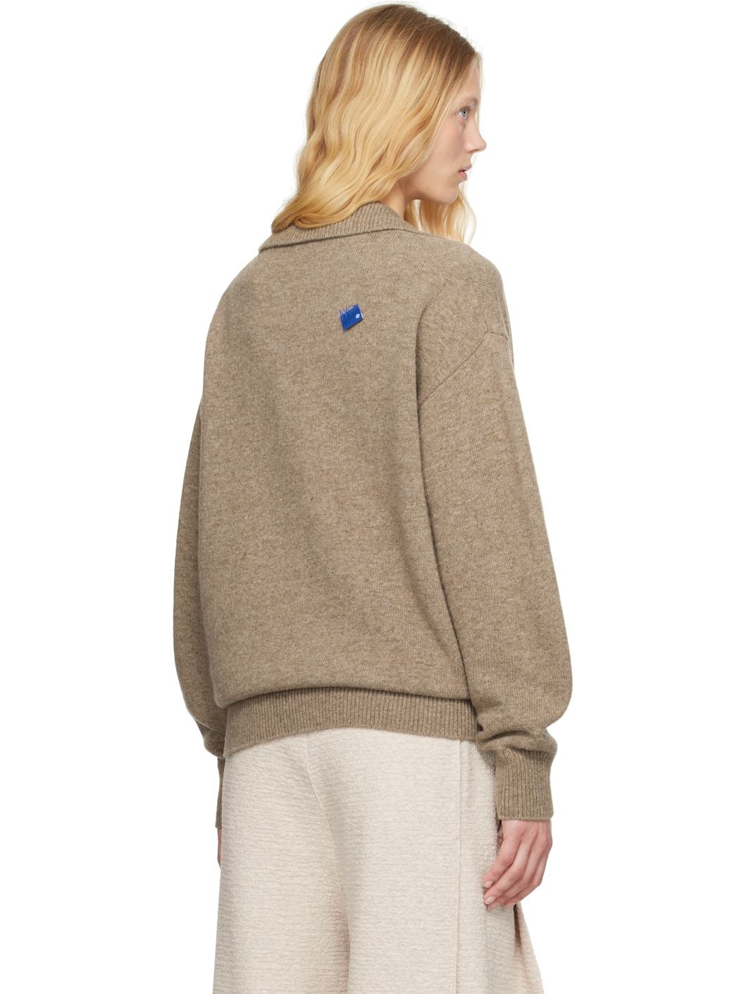 Beige Sig; BL Tag Knit 02 Polo - 3