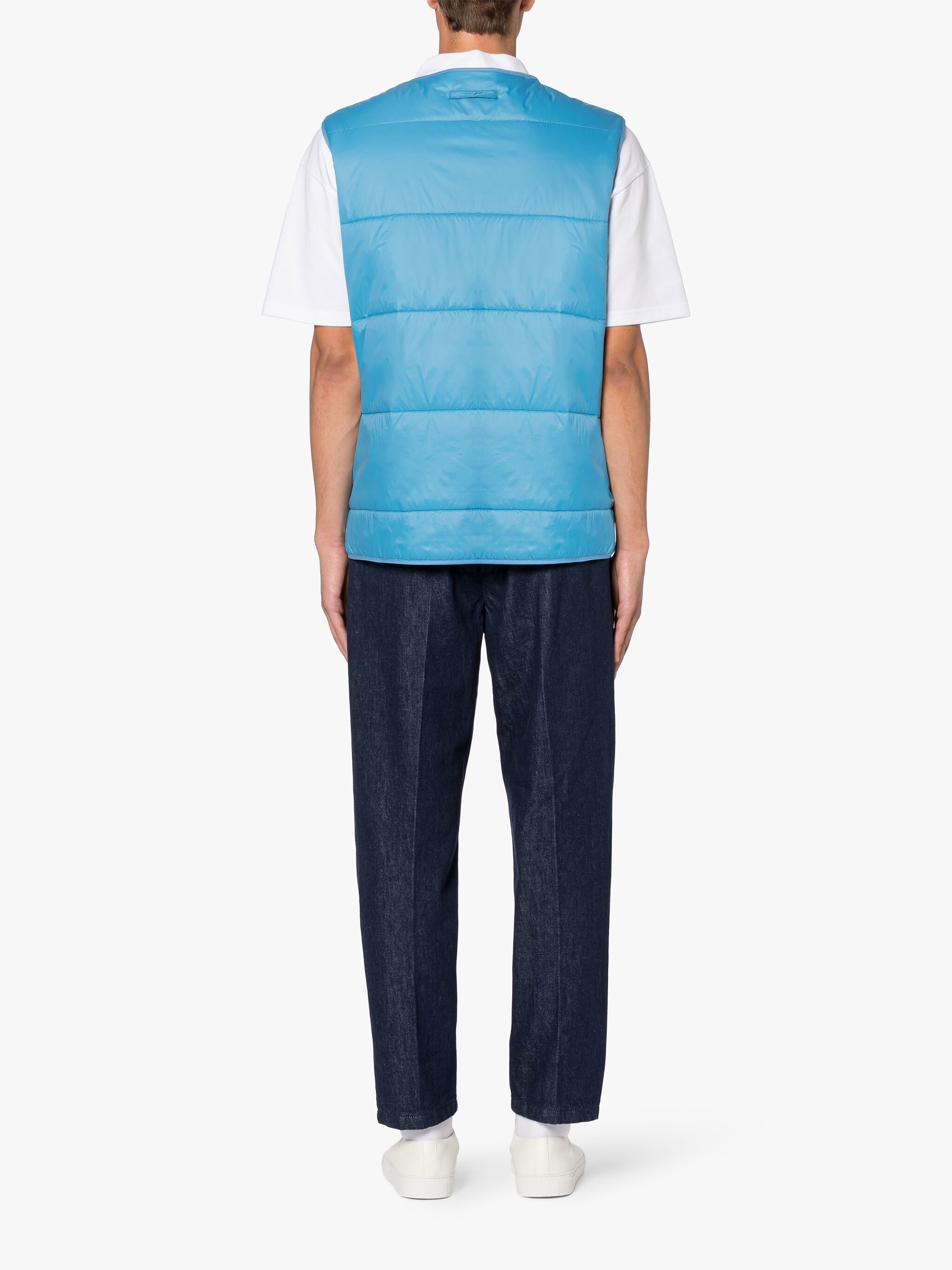 FOUR SEASON BLUE NYLON GILET - 4