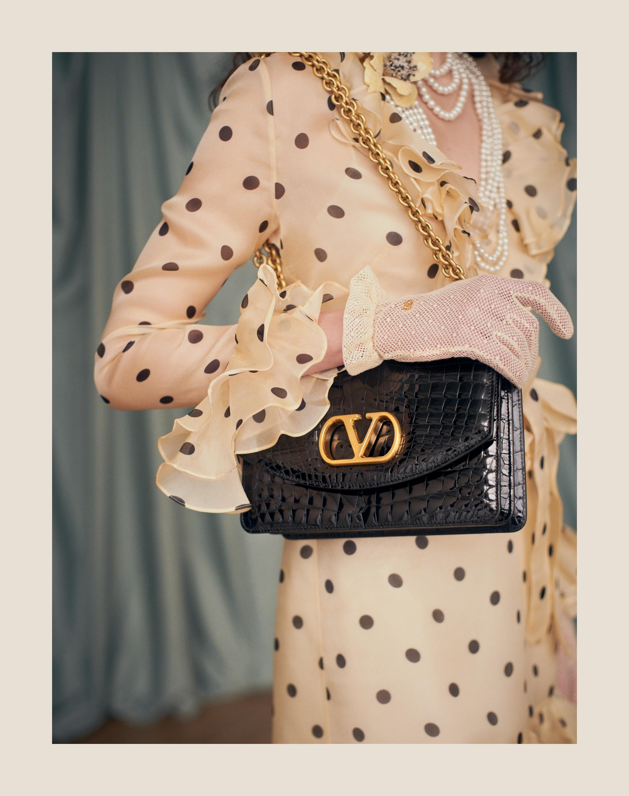 SHORT DRESS IN ORGANZA WITH POLKA DOT PRINT - 12