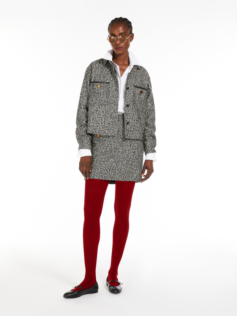 Max Mara DEMIEN Boxy jacket in wool tweed outlook