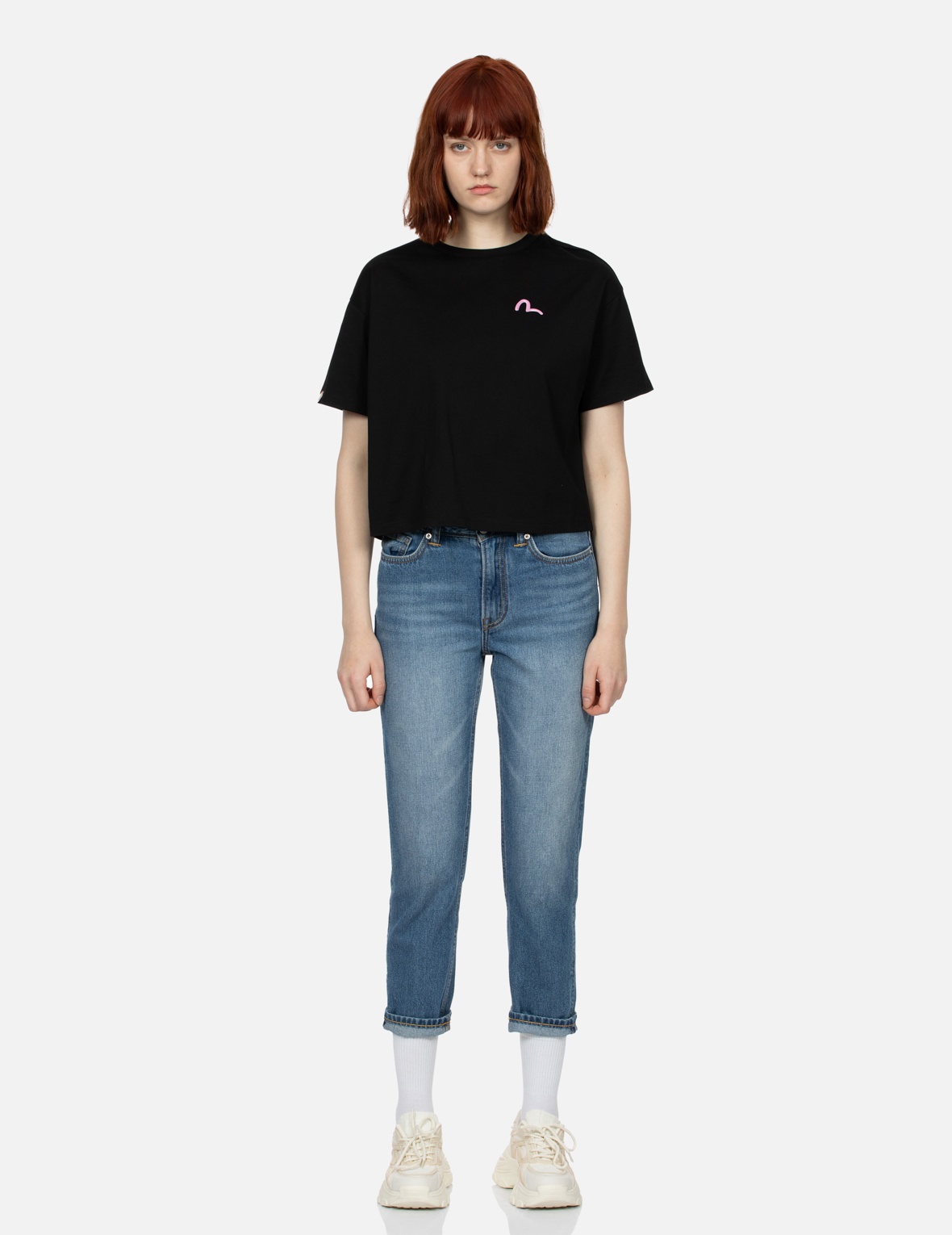 EVISU OSAKA DAICOCK PRINT RELAX FIT JEANS - 6