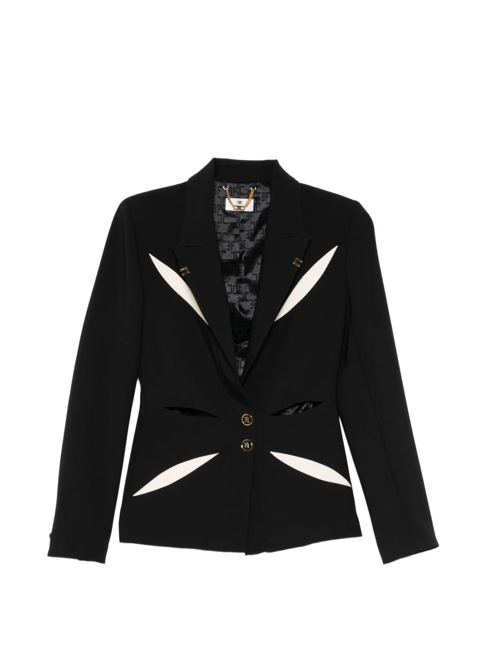 cut-out-detail blazer - 1