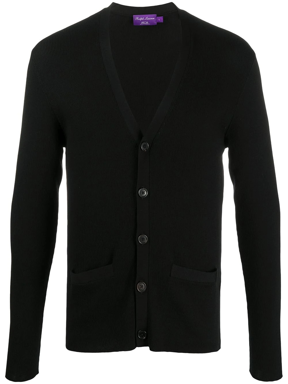 button-down fitted cardigan - 1