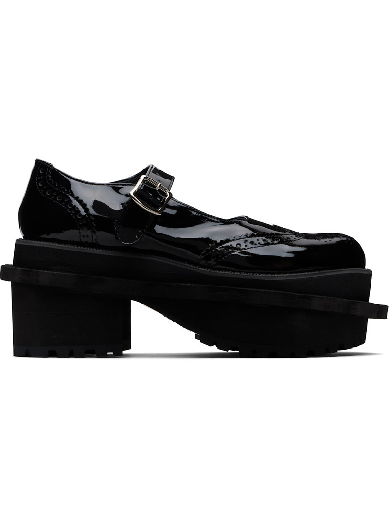 Black Platform Ballerina Flats 1