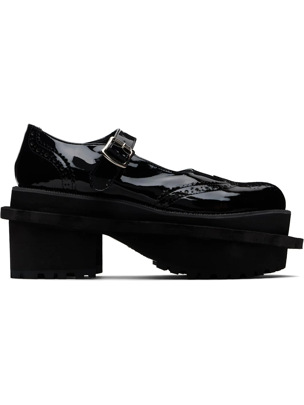 Black Platform Ballerina Flats - 1
