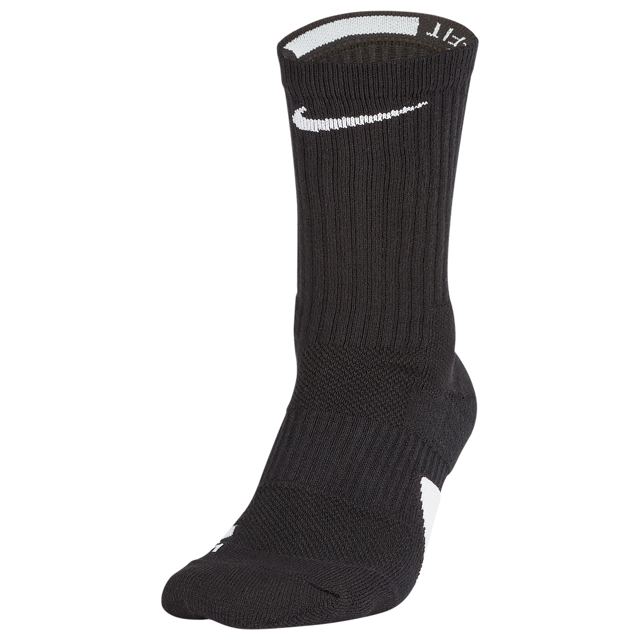 Nike Nike Elite Crew Socks White/Black Size L - 1