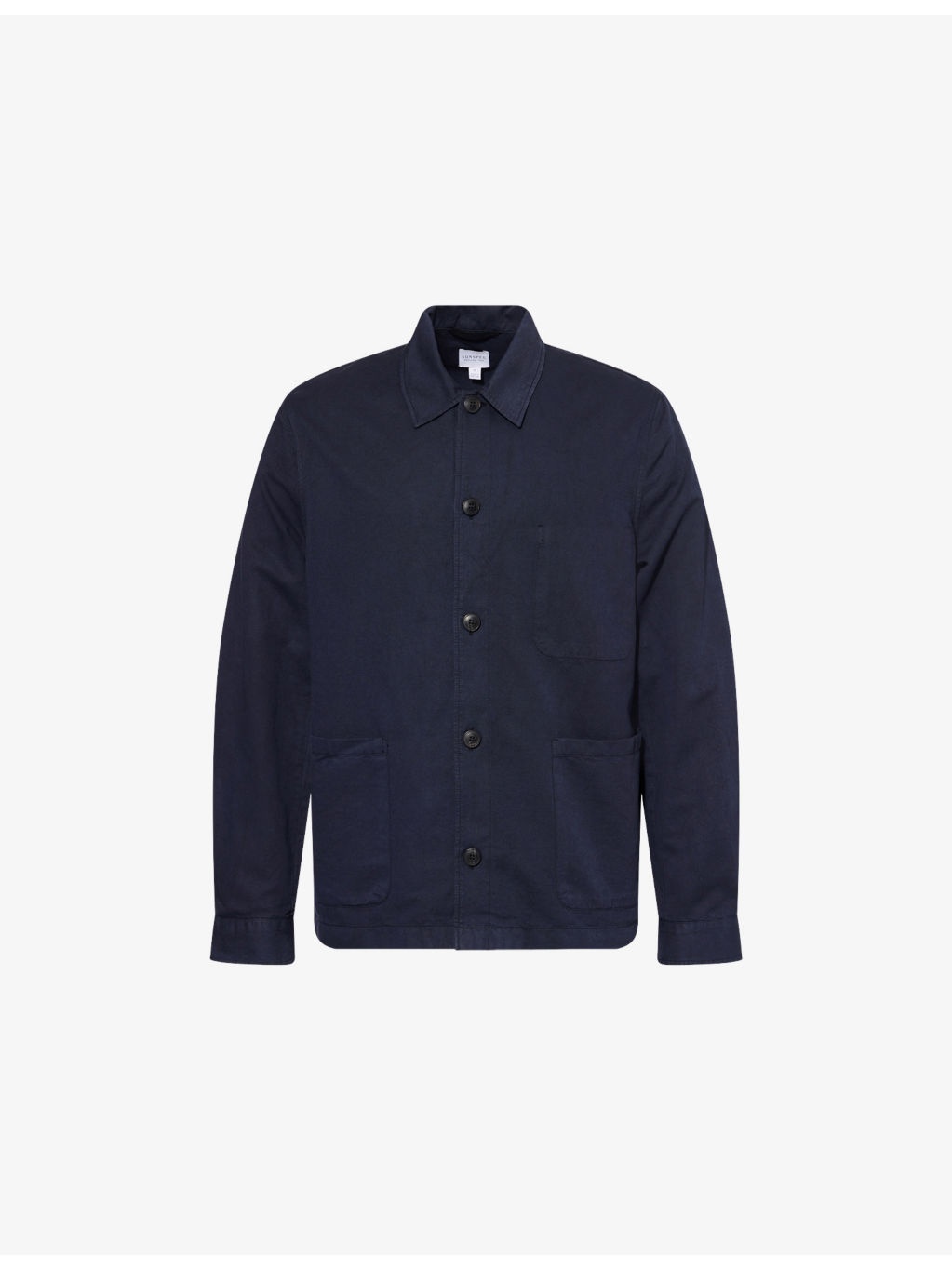 Twin-Pocket Pointed-Collar Cotton and Linen-Blend Jacket - 1