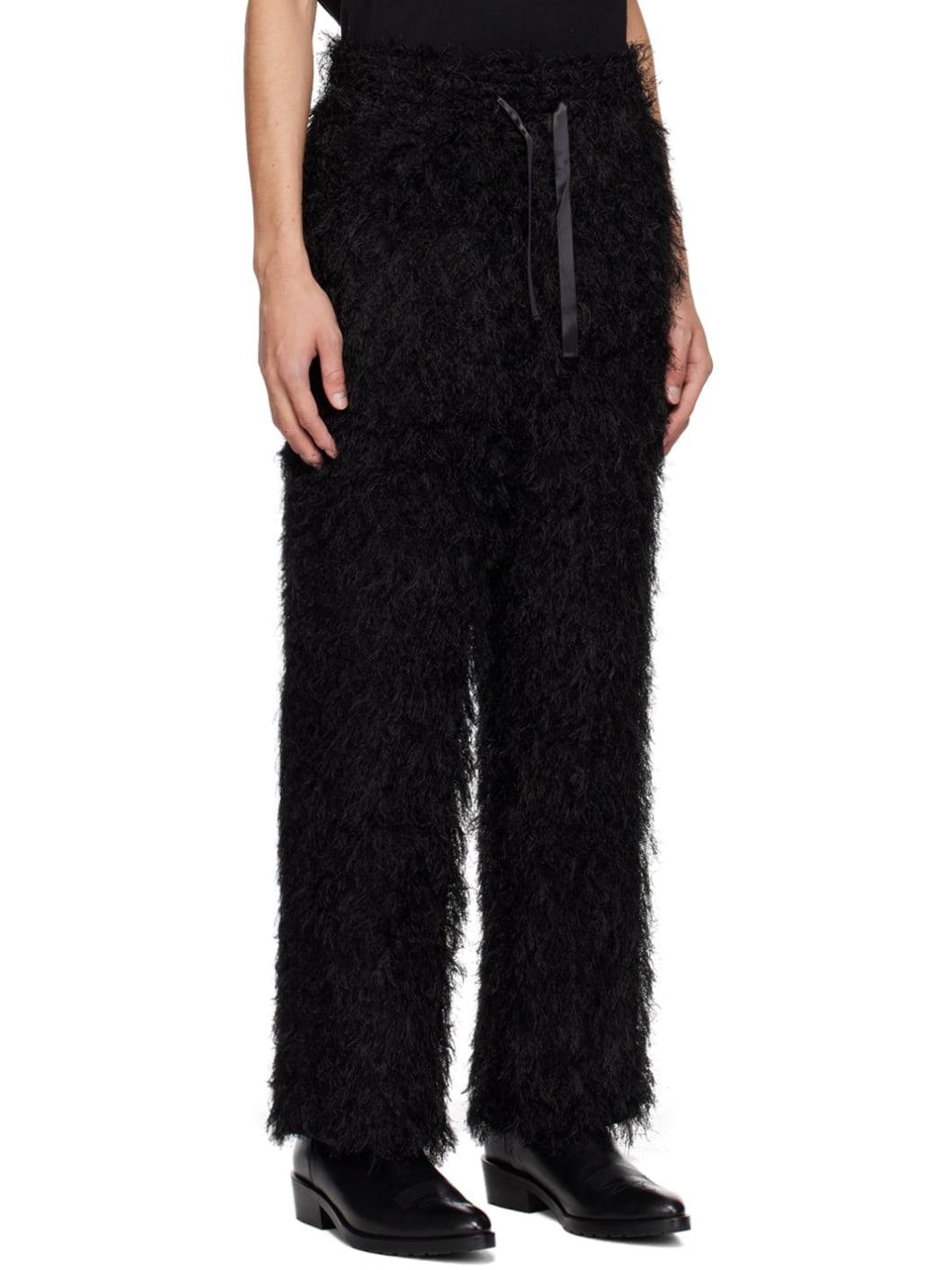 Black Easy Trousers - 2