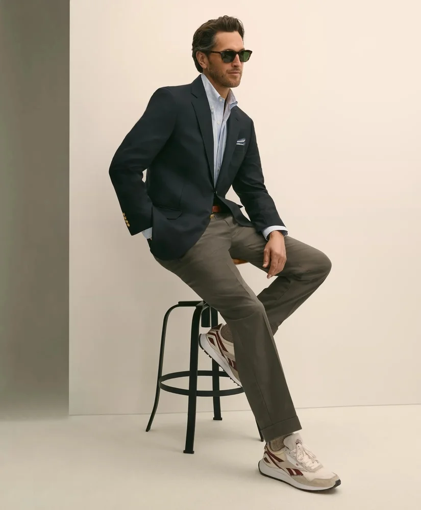Traditional Fit Wool 1818 Blazer - 1