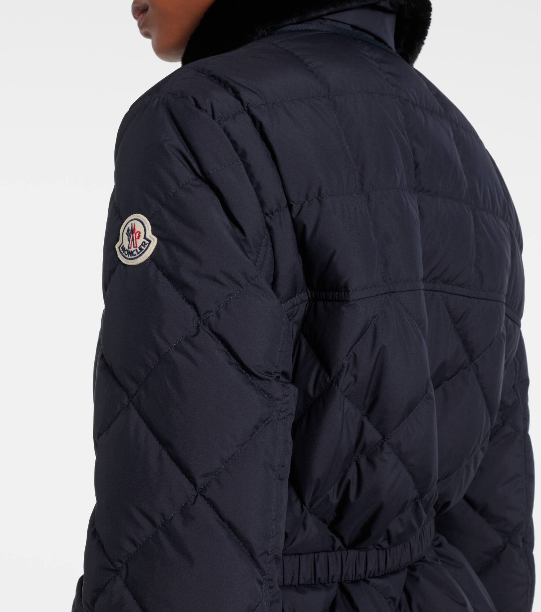 Cygne faux fur-trimmed down jacket - 5