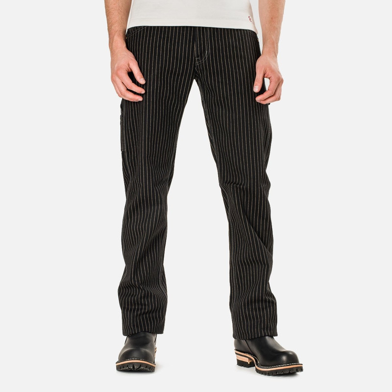 Iron Heart 12oz Wabash Painter's Pants - Black outlook