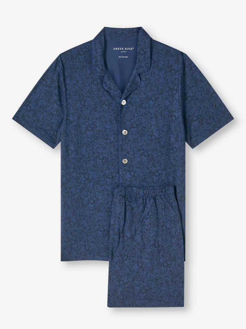 Men's Short Pyjamas London 10 Micro Modal Navy - 1