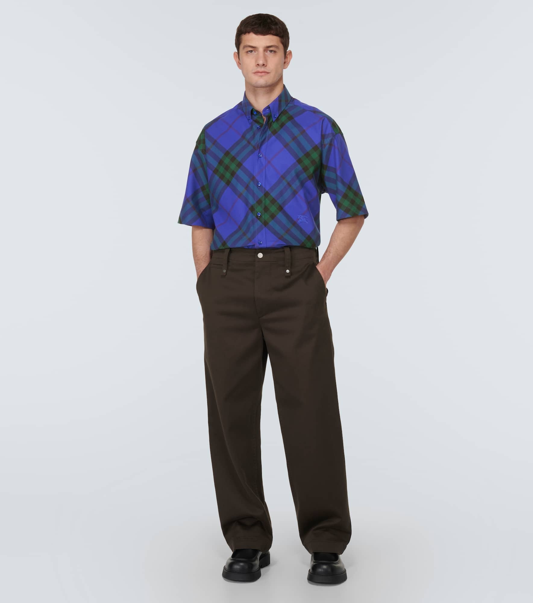 Burberry Check cotton bowling shirt - 2