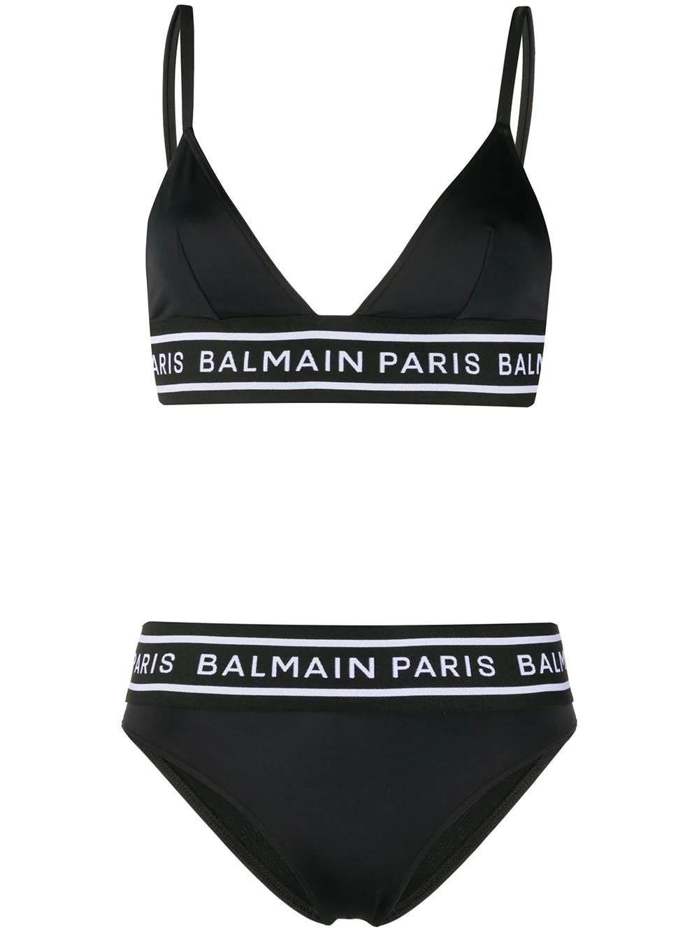 logo band bikini set - 1