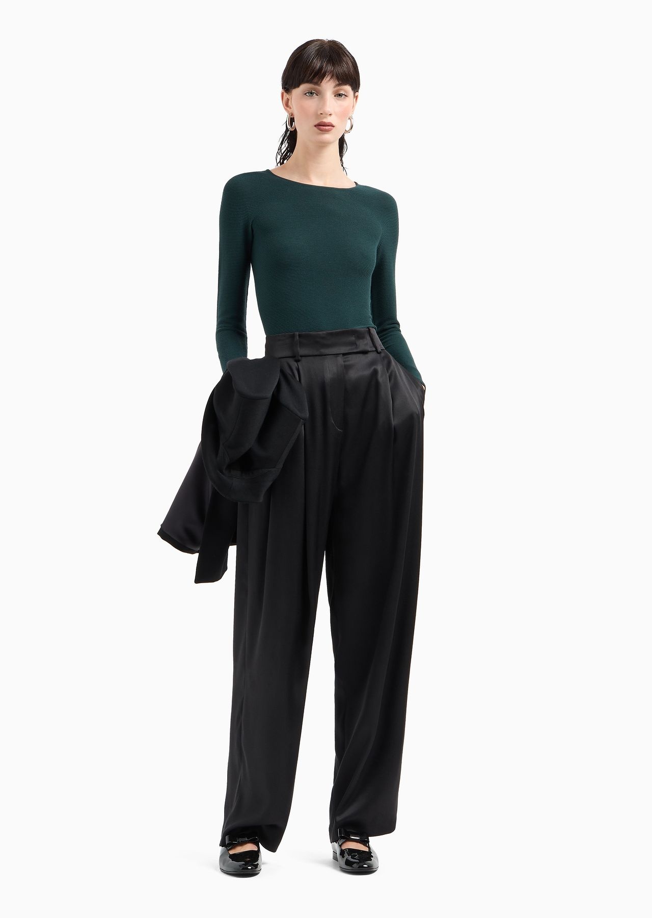 Links-stitch viscose long-sleeved jumper - 4