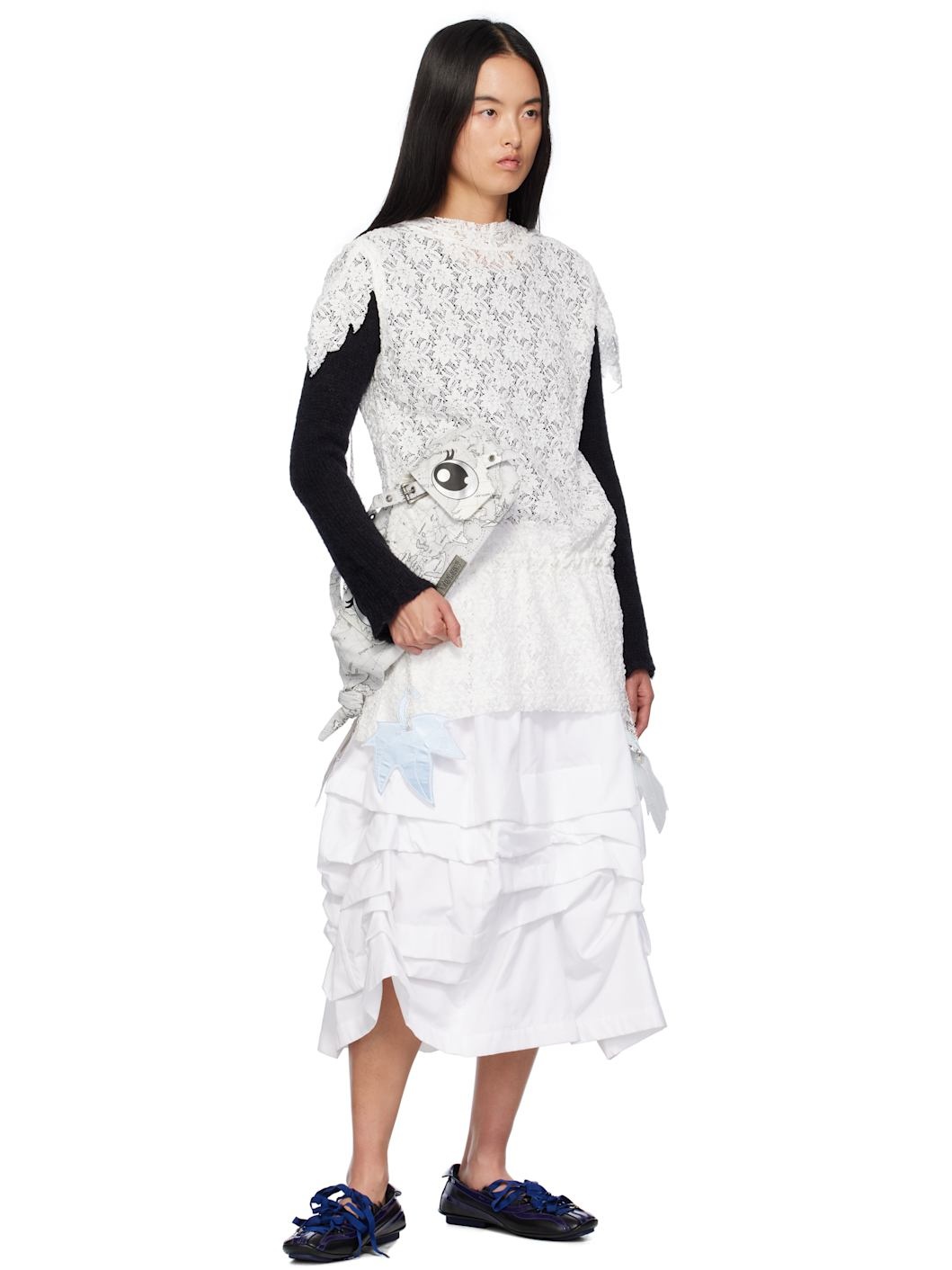 White Garden Minidress - 5